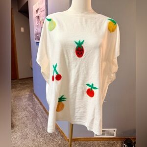 Aéda Fruit Sweater Top | Oversized | Size XL